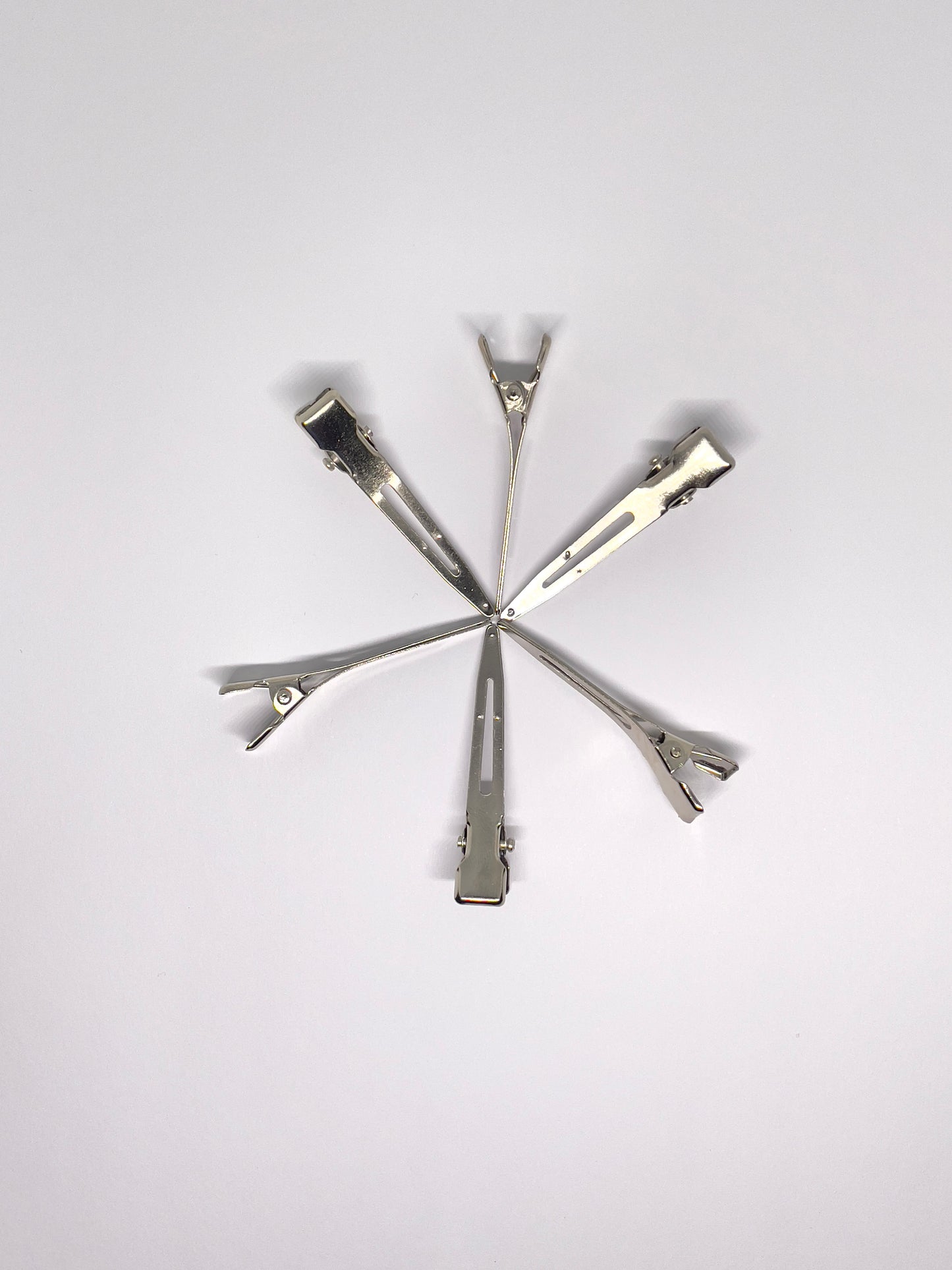 Lot de 10 pinces crocodile en acier inoxydable