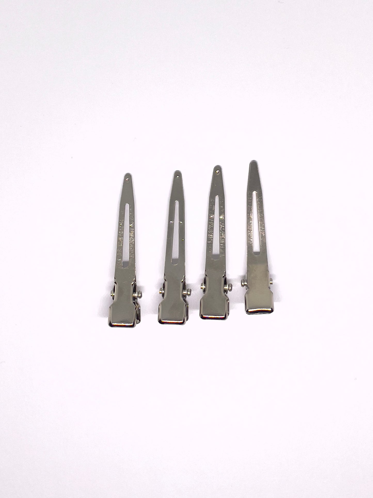 Lot de 10 pinces crocodile en acier inoxydable