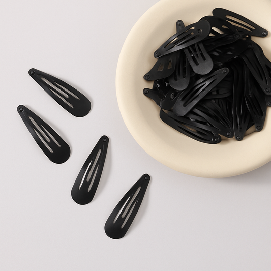 Pinces Plates Noires – Pack de 20 | So Love Beauty